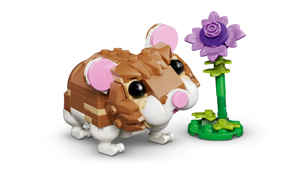 LEGO 31376 Creator 3-in-1 Cute Hamster with a Flower | 166 PCS