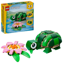 LEGO 31377 Creator 3-in-1 Turtle with a Water Lily Flower | 124 PCS