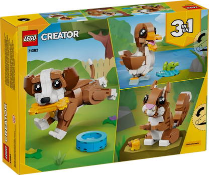 LEGO 31382 Creator 3-in-1 Cute Animals: Playful Puppy Dog | 336 PCS