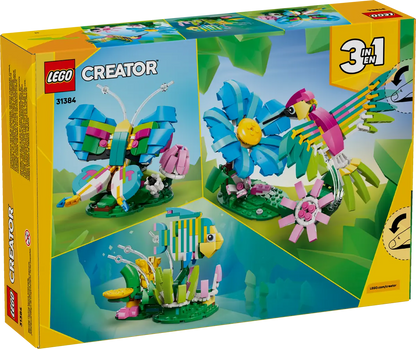 LEGO 31384 Creator 3-in-1 Wild Animals: Colorful Hummingbird | 312 PCS