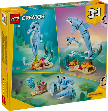LEGO 31385 Creator 3-in-1 Sea Animals: Beautiful Dolphins | 542 PCS