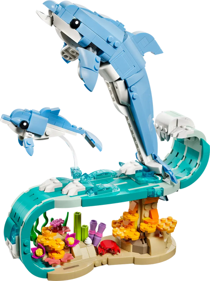 LEGO 31385 Creator 3-in-1 Sea Animals: Beautiful Dolphins | 542 PCS