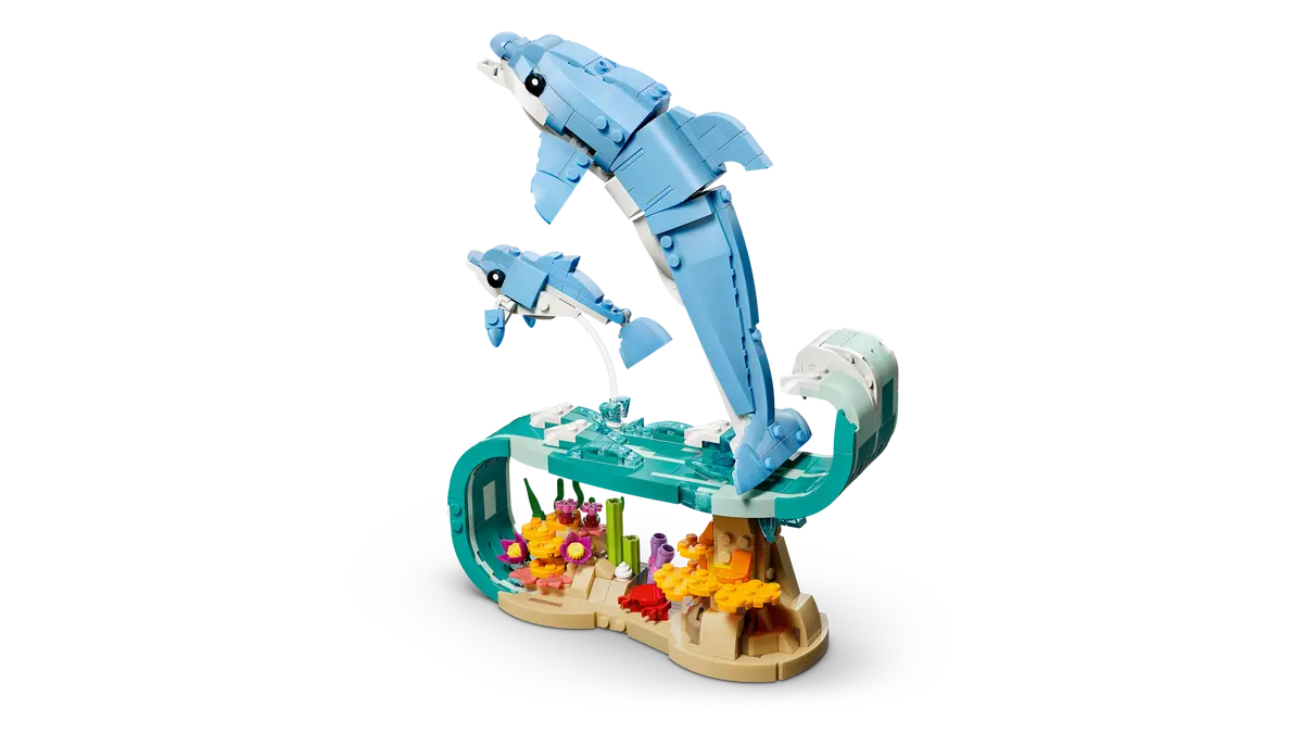 LEGO 31385 Creator 3-in-1 Sea Animals: Beautiful Dolphins | 542 PCS