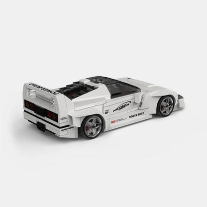 Happy Build PB8844 Ferrari F40 Building Toy Set | 394 PCS | Buildable Car with Display Container