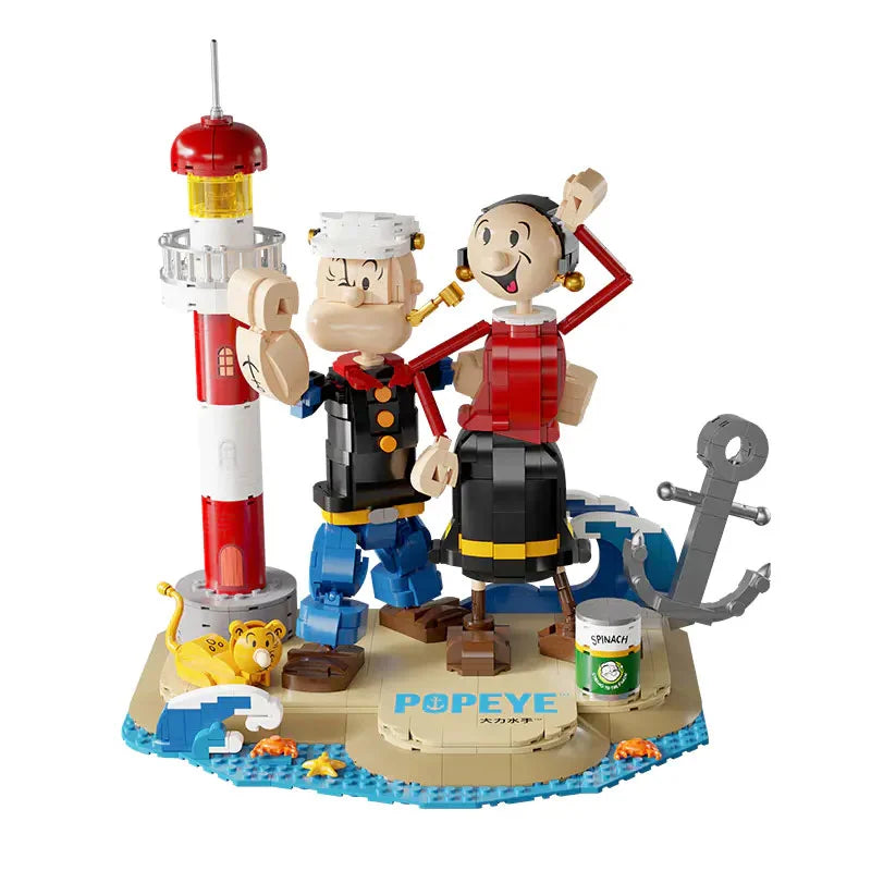 Pantasy 86401 Popeye With Olive Building Toy Set |1500 PCS