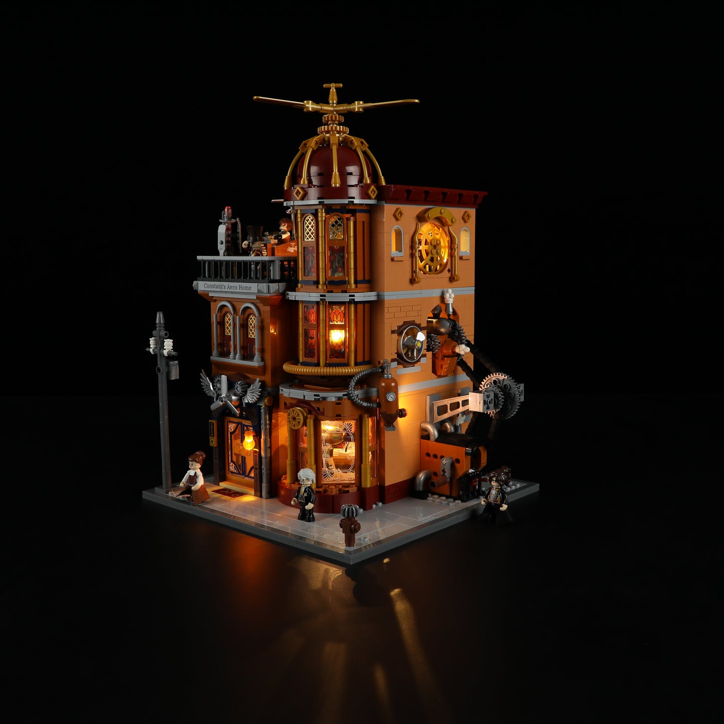 Lumibricks F9050 Steampunk Flying Club Building Toy Set | 1858 PCS
