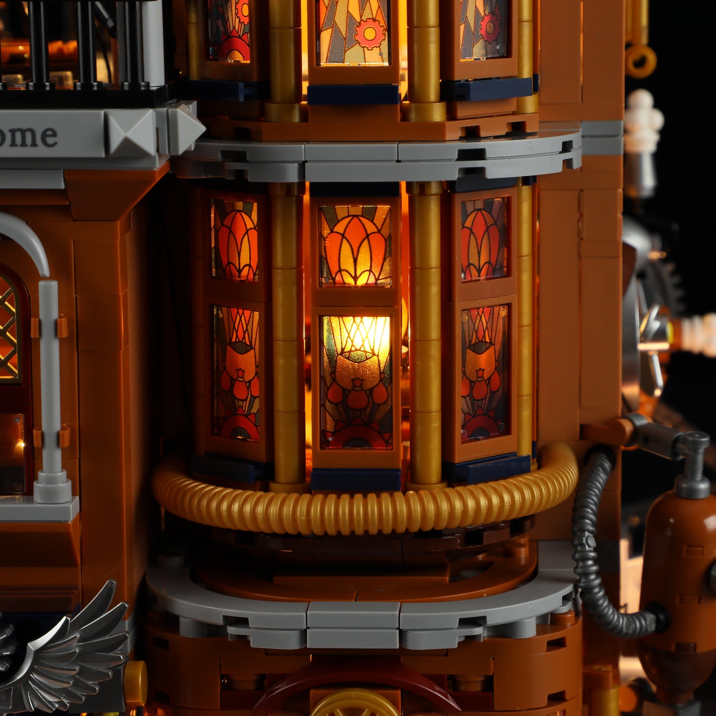 Lumibricks F9050 Steampunk Flying Club Building Toy Set | 1858 PCS