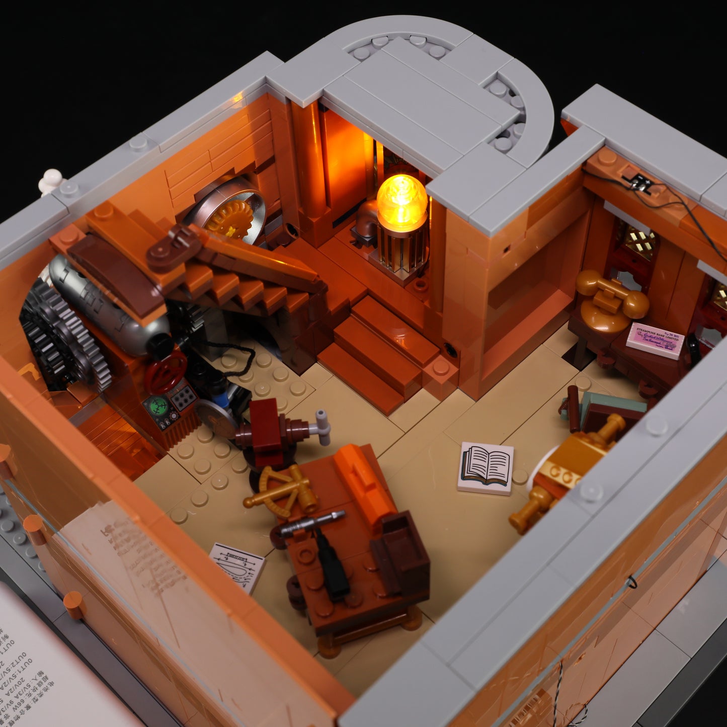 Lumibricks F9050 Steampunk Flying Club Building Toy Set | 1858 PCS