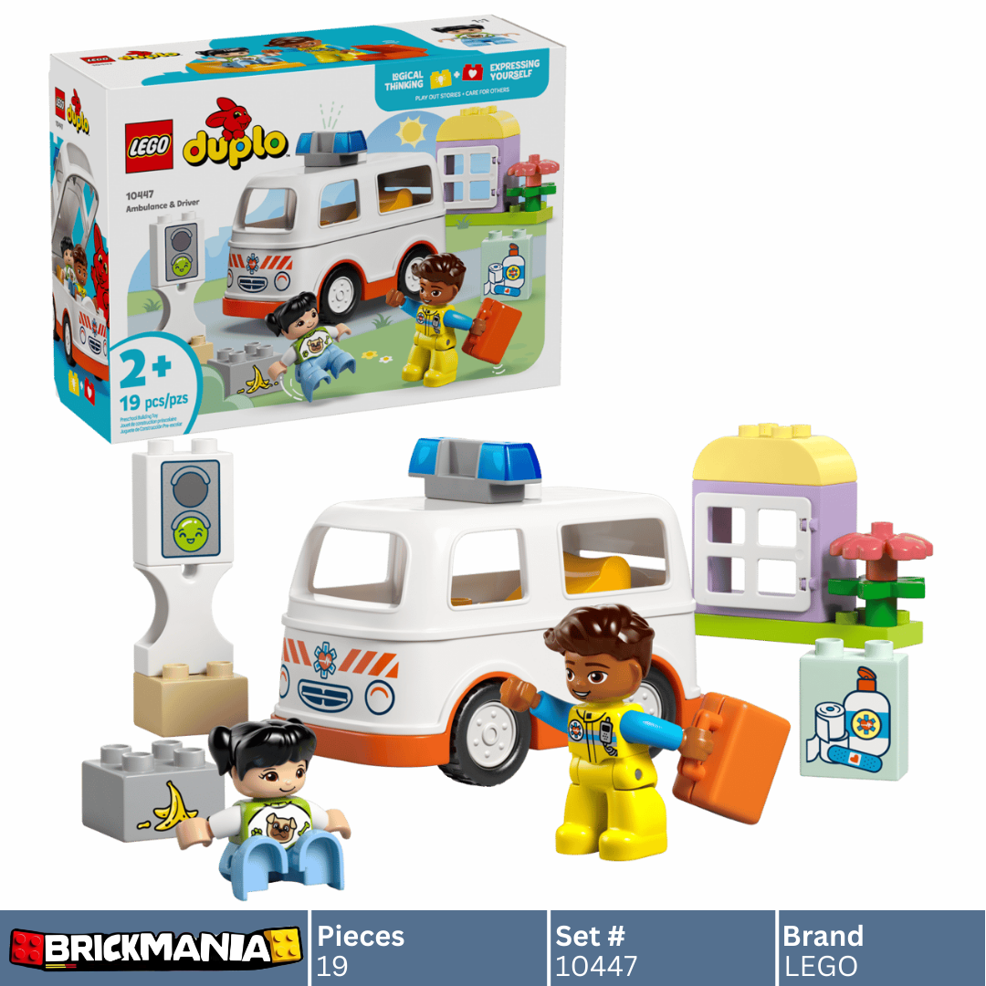 LEGO 10447 Duplo Ambulance & Driver | 19 PCS
