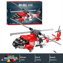Reobrix 33026 HH‑60J Jayhawk Rescue Helicopter Building Toy Set | 1137 PCS
