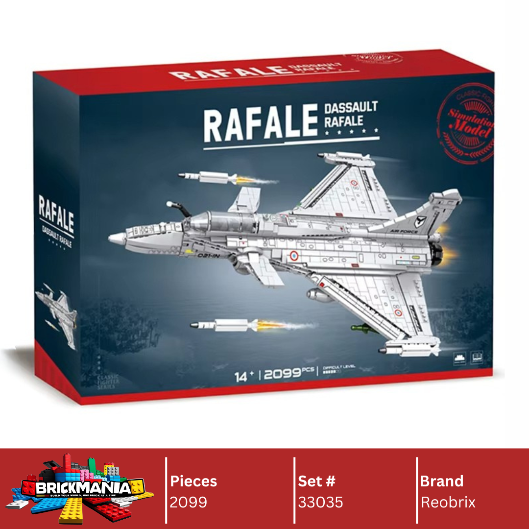 Reobrix 33035 Dassault Rafale Fighter Jet Building Toy Set | 2099 PCS