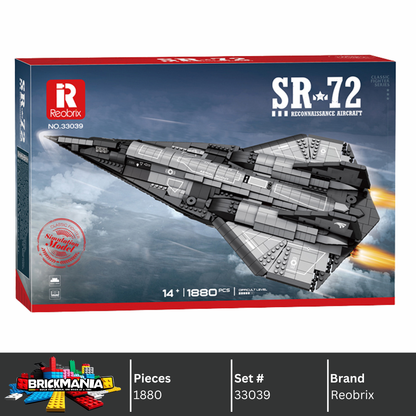 Reobrix 33039 SR-72 Reconnaissance Aircraft Building Toy Set | 2071 PCS