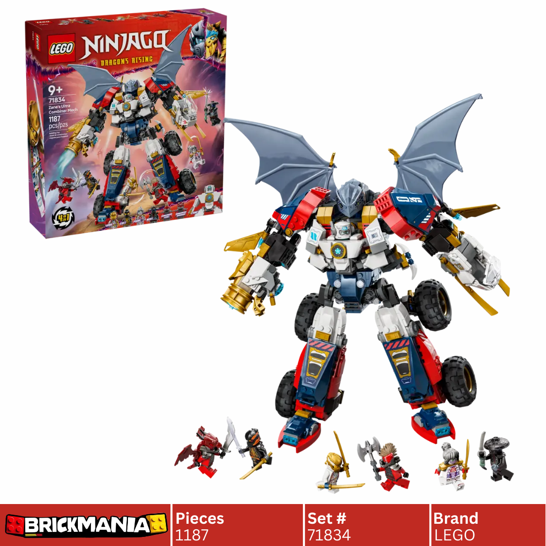 LEGO 71834 Ninjago Zane's Ultra Combiner Mech | 1187 PCS