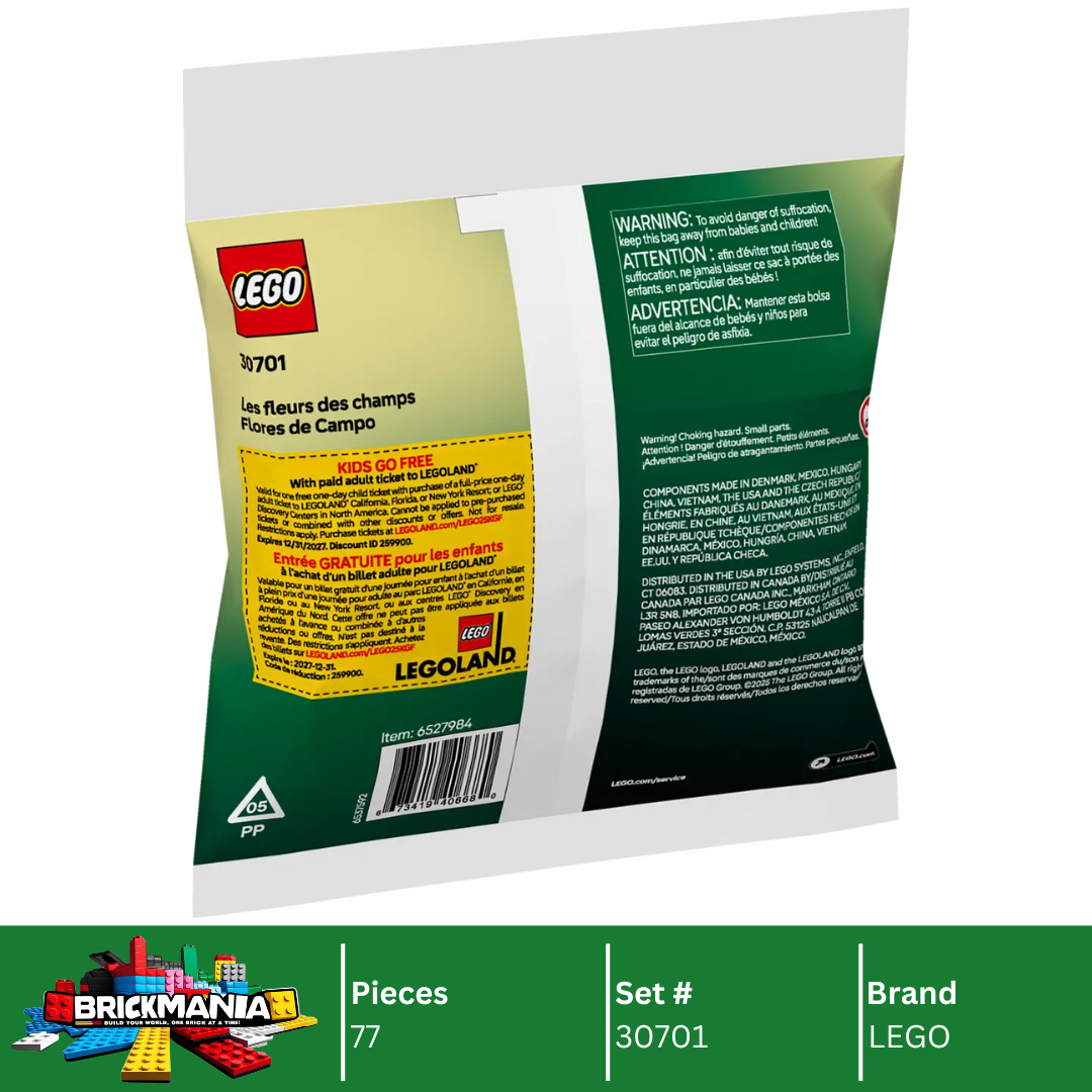 LEGO 30701 Botanicals Field Flowers | 77 PCS