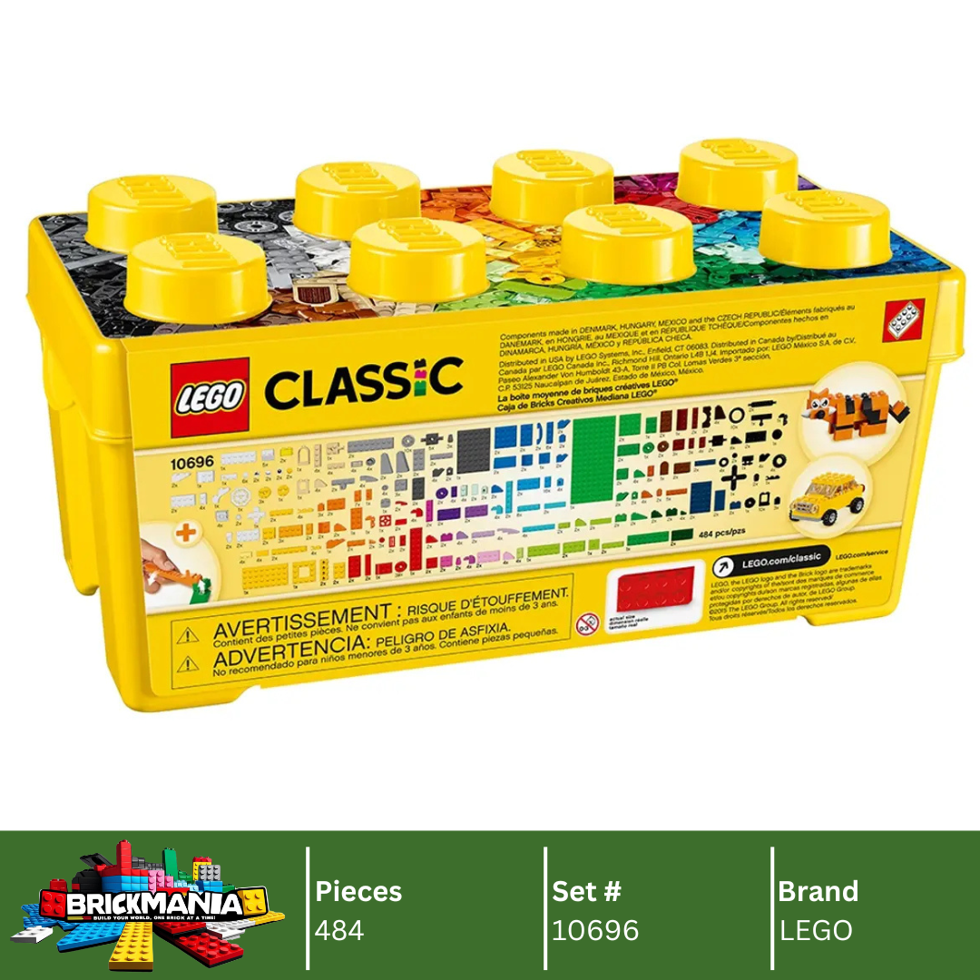 LEGO 10696 Classic Medium Creative Brick Box | 484 PCS