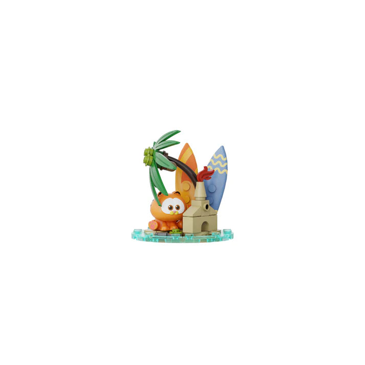 Pantasy 86801 Garfield Crystal Ball Series Chill Island Building Toy Set |99 PCS