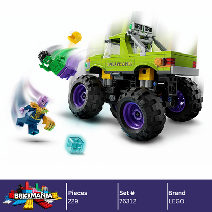 LEGO 76312 Marvel The Hulk Truck vs. Thanos | 229 PCS
