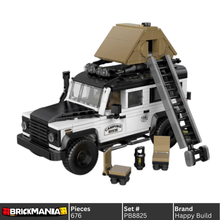 Happy Build PB8825 Land Rover Defender Building Toy Set | 676 PCS | Buildable Car with Display Container