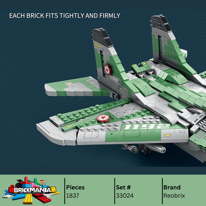 Reobrix 33024 MiG-29 Fighter Building Toy Set | 1837 PCS