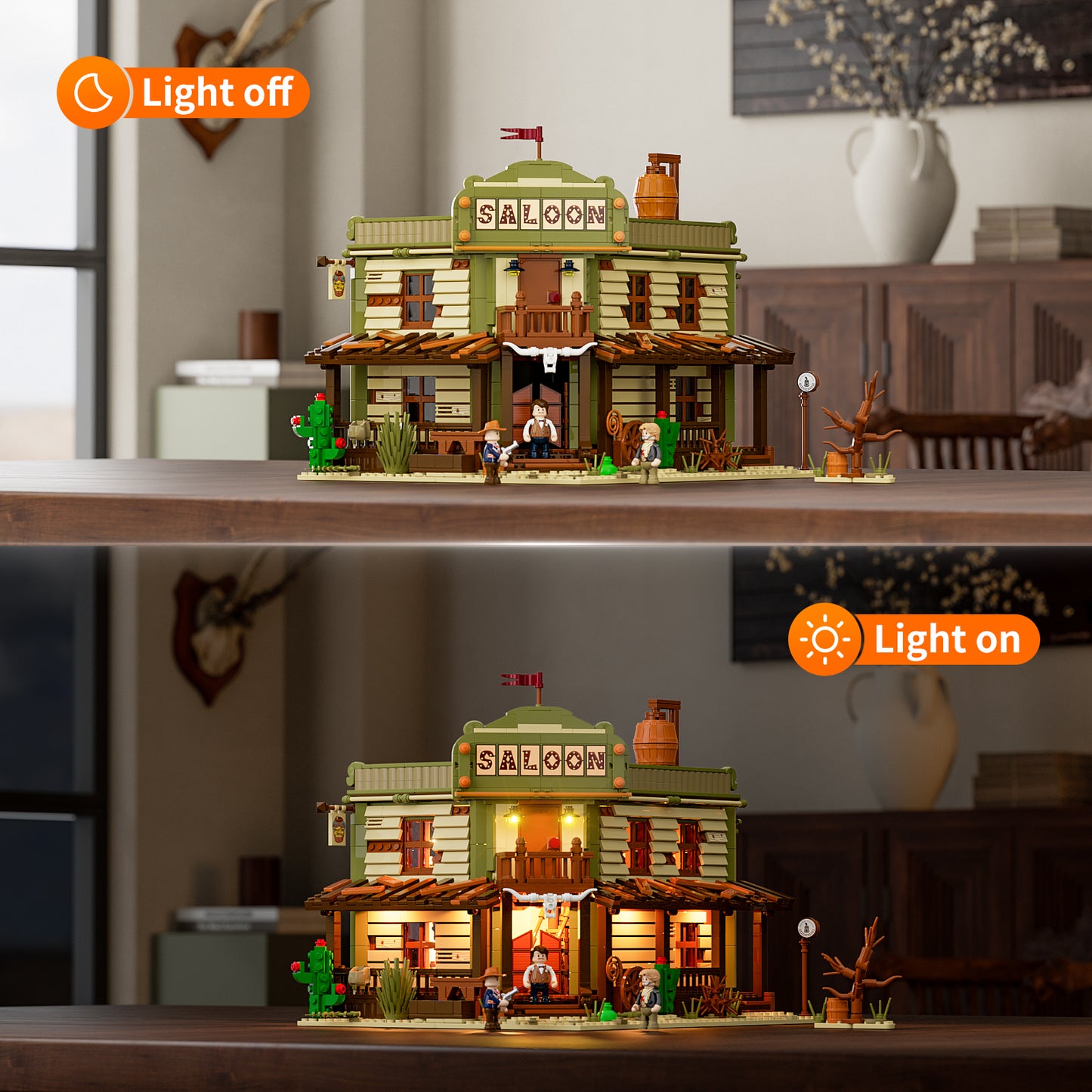 Lumibricks F9021 V2.0 Western Saloon Building Toy Set | 2026 PCS
