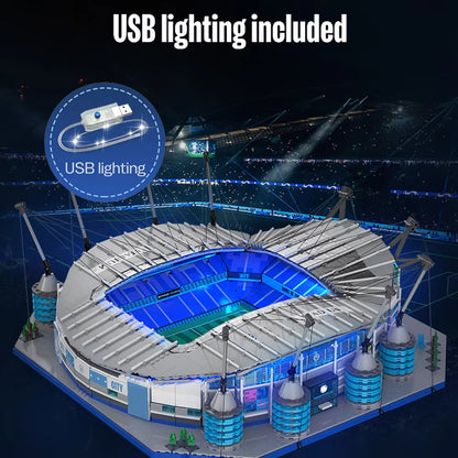 CaDA C66022W Manchester City Stadium Building Toy Set | 4473 PCS