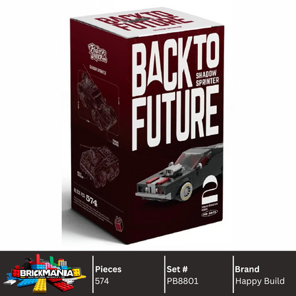 Happy Build PB8801 Shadow Sprinter Building Toy Set | 582 PCS| Buildable Sports Car with Display Container