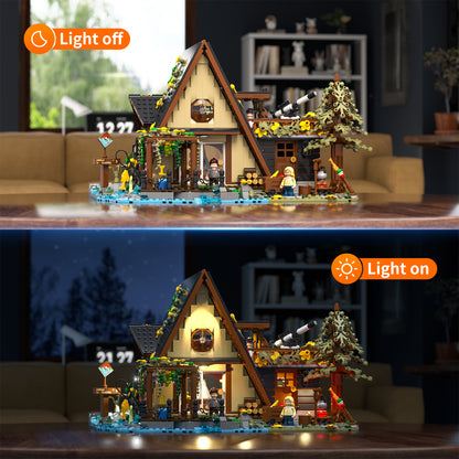 Lumibricks F9013 A-Frame cabin Building Toy Set | 2079 PCS