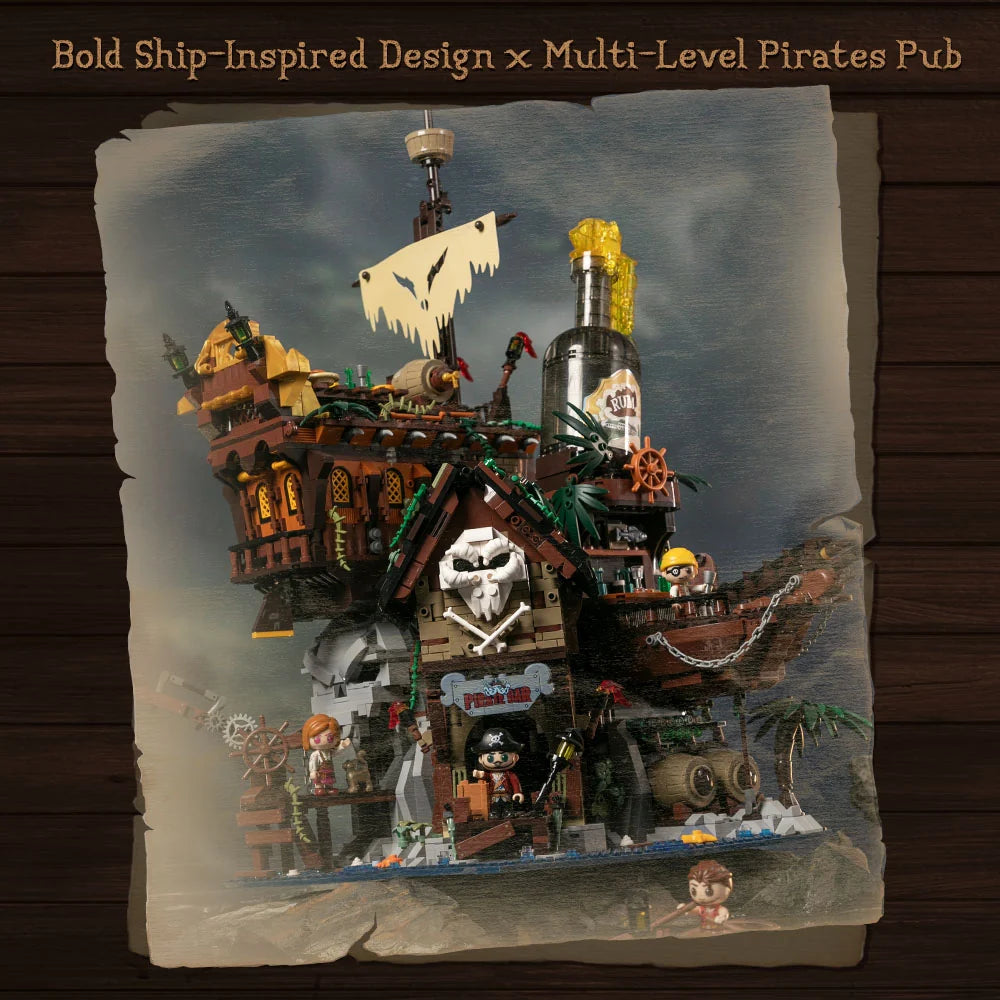 Pantasy 85022 Pirate The Pirates Pub Building Toy Set | 2858 PCS