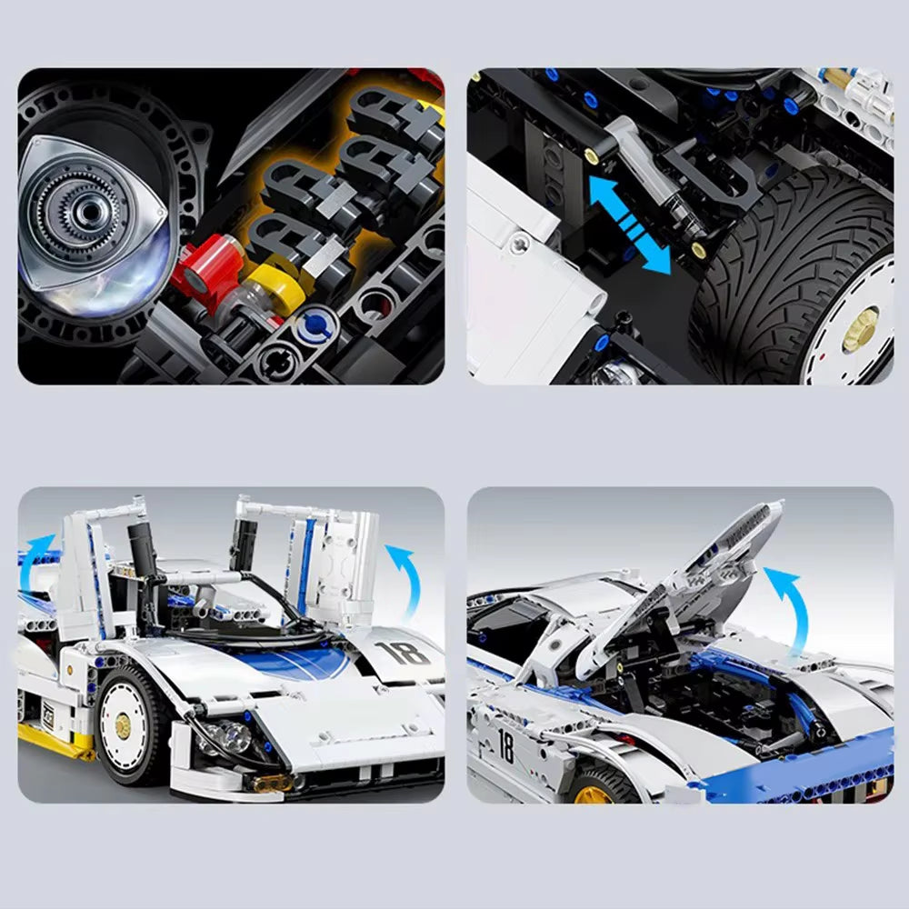 CaDA C63007W Mazda 787B Building Toy Set | 1797 PCS