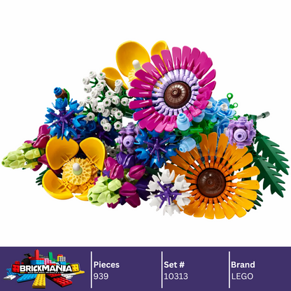 LEGO 10313 Botanicals Wildflower Bouquet | 939 PCS
