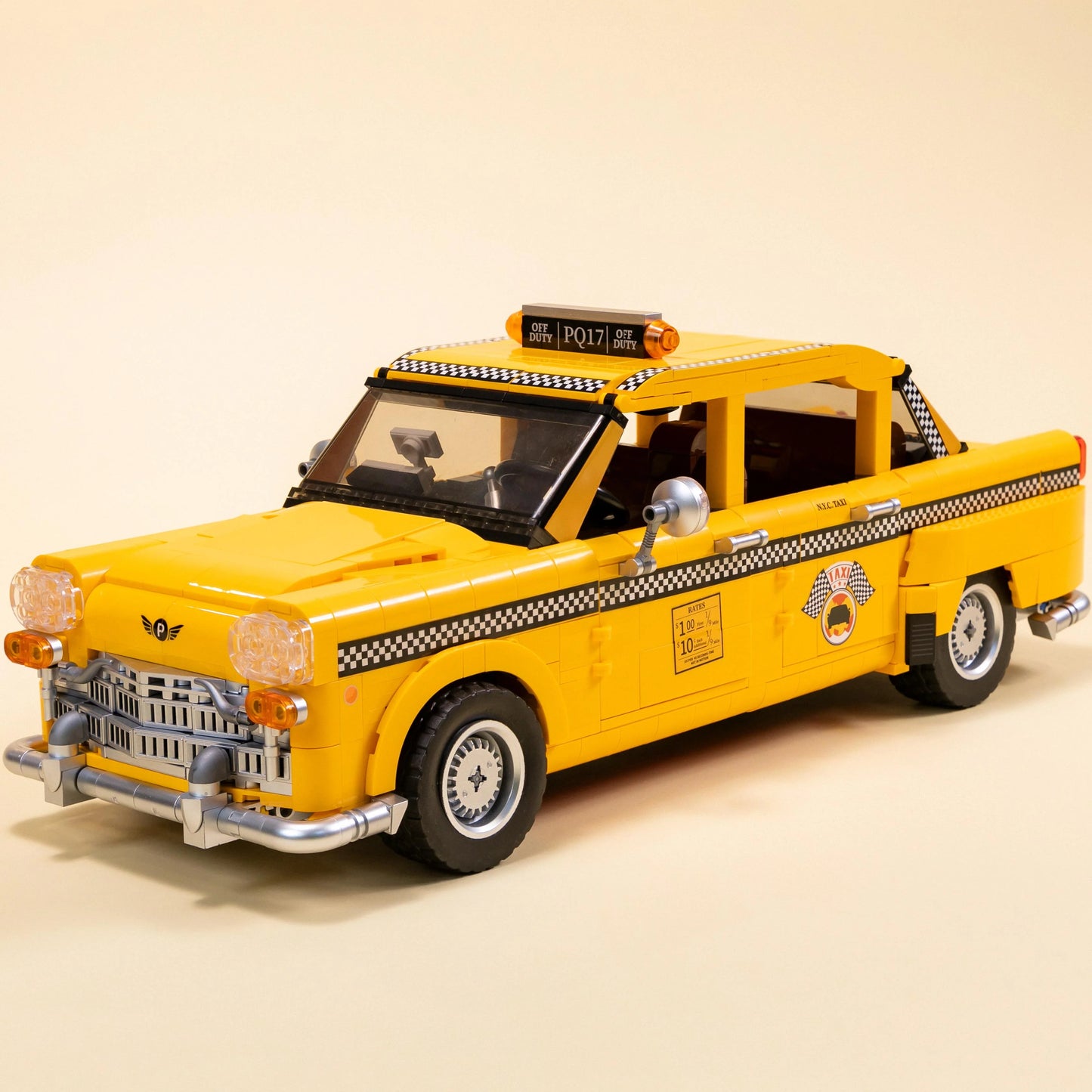 Pantasy 85017 Retro Collection New York Yellow Cab Building Toy Set | 1601 PCS
