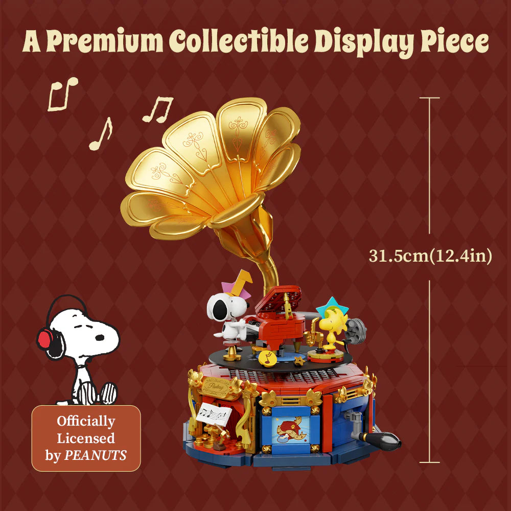 Pantasy 86911 Snoopy Phonograph Building Toy Set | 800 PCS