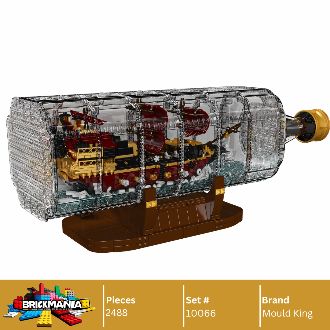 Mould King 10066 Queen Revenger Ship-In-a-Bottle Building Set | 2,488 PCS