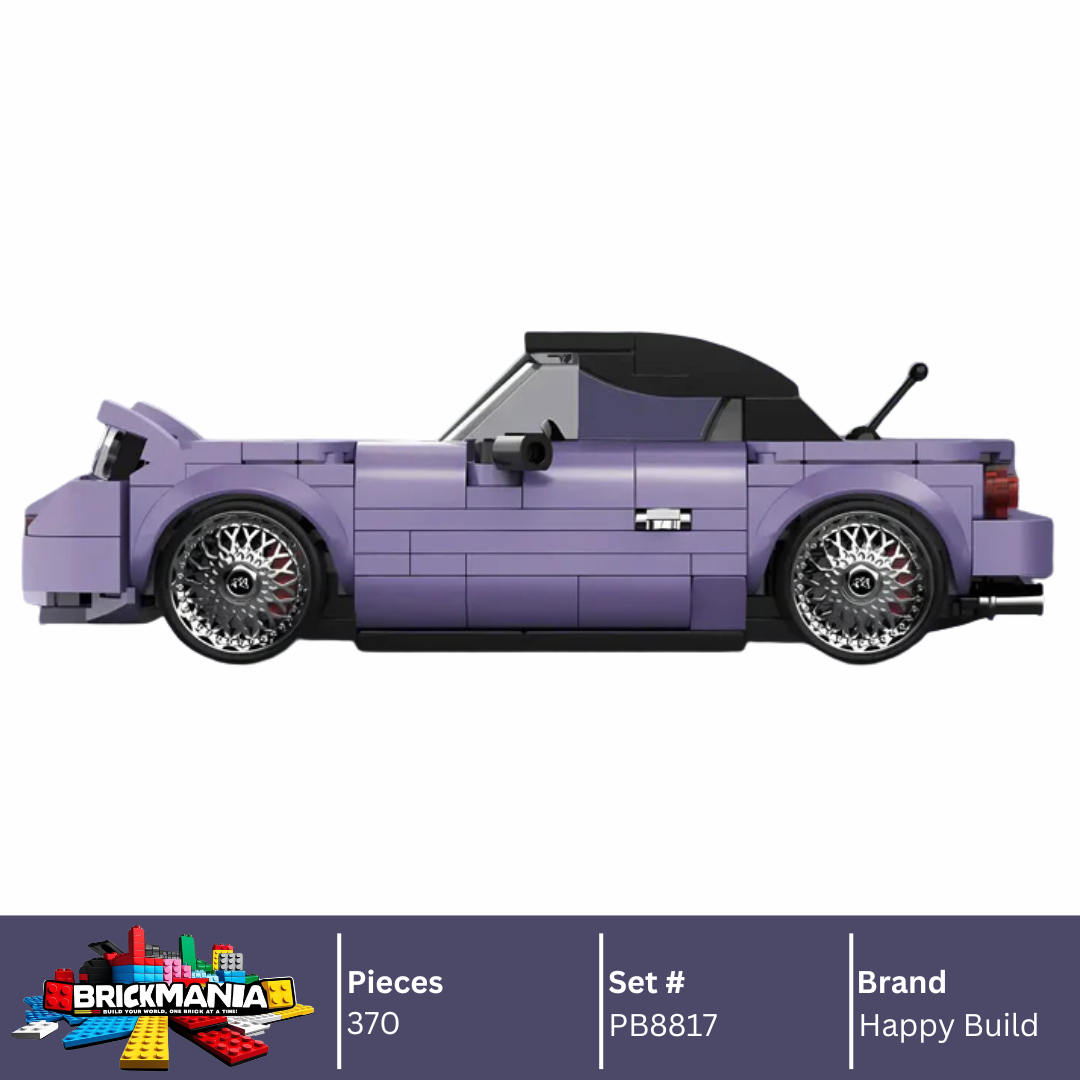 Happy Build PB8817 Mazda MX-5 Building Toy Set | 370 PCS | Buildable Car with Display Container