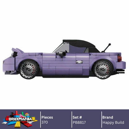 Happy Build PB8817 Mazda MX-5 Building Toy Set | 370 PCS | Buildable Car with Display Container