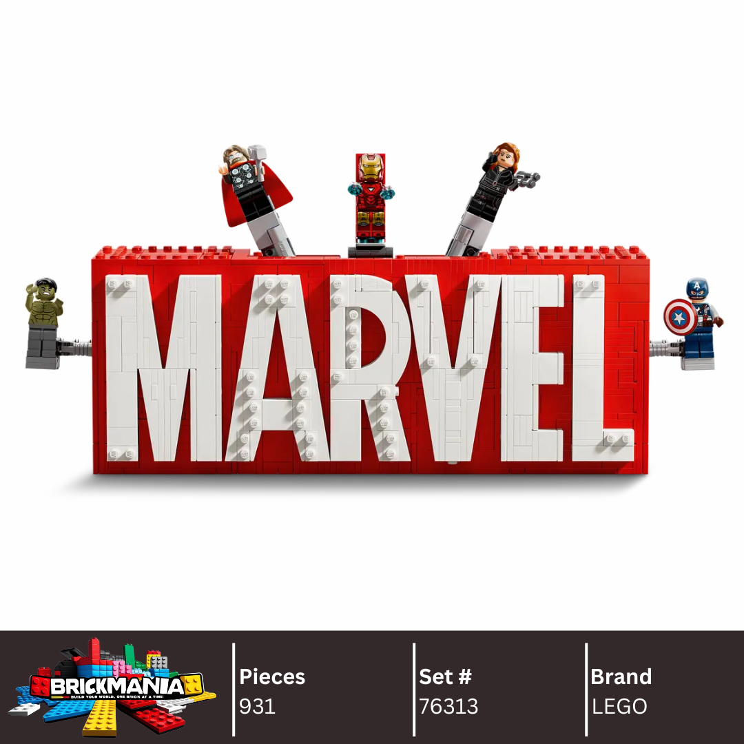 LEGO 76313 MARVEL Logo & Minifigures | 931 PCS