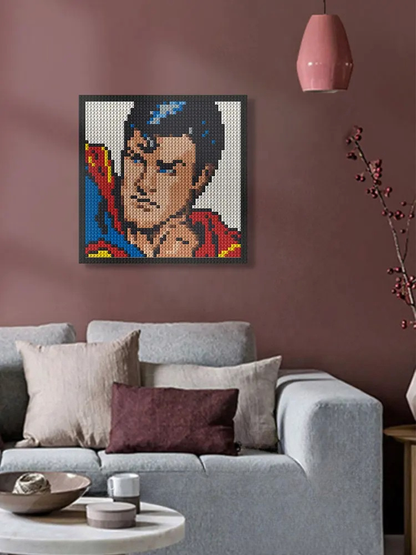 N0012 Superman Mosaic Wall Art | 2304 PCS