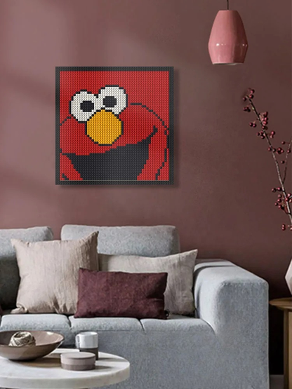 N0212 Elmo Mosaic Wall Art | 2304 PCS