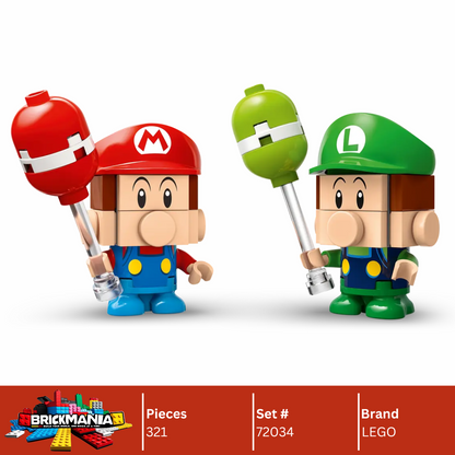 LEGO 72034 Mario Kart™ – Baby Mario vs. Baby Luigi | 321 PCS