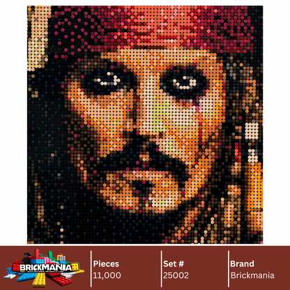 Brickmania 25002 Jack Sparrow Mosaic Wall Art | 10,240 PCS