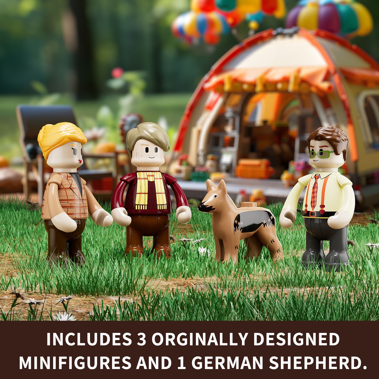 Lumibricks F9022 V2.0  Lookout Campground Building Toy Set | 1429 PCS