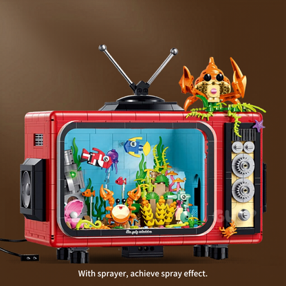 GULY 60518 Retro TV Building Set | 1718 PCS