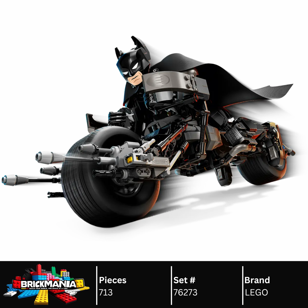 LEGO 76273 Batman™ Construction Figure and the Bat-Pod Bike | 713 PCS