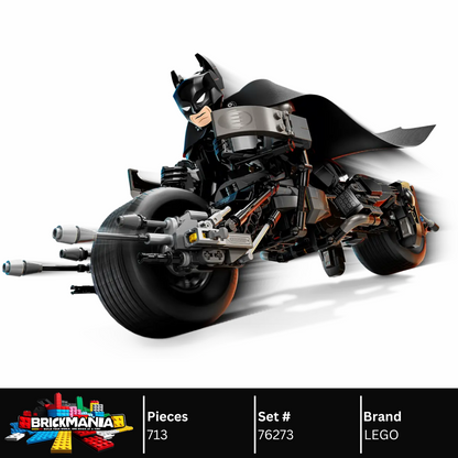 LEGO 76273 Batman™ Construction Figure and the Bat-Pod Bike | 713 PCS