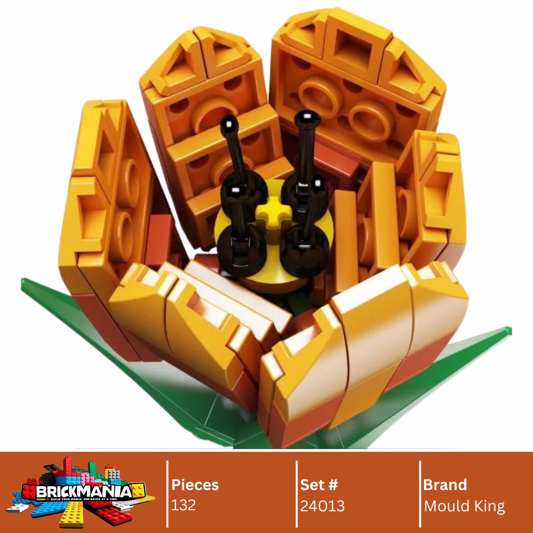 Mould King 24013 Tulip Flower Building Toy Set | 132 PCS