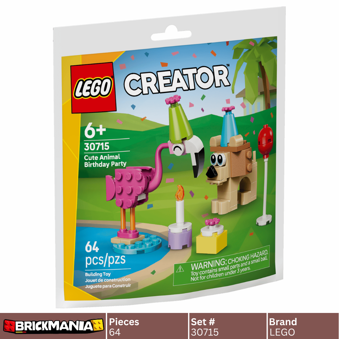 LEGO 30715 creator Cute Animal Birthday Party | 64 PCS