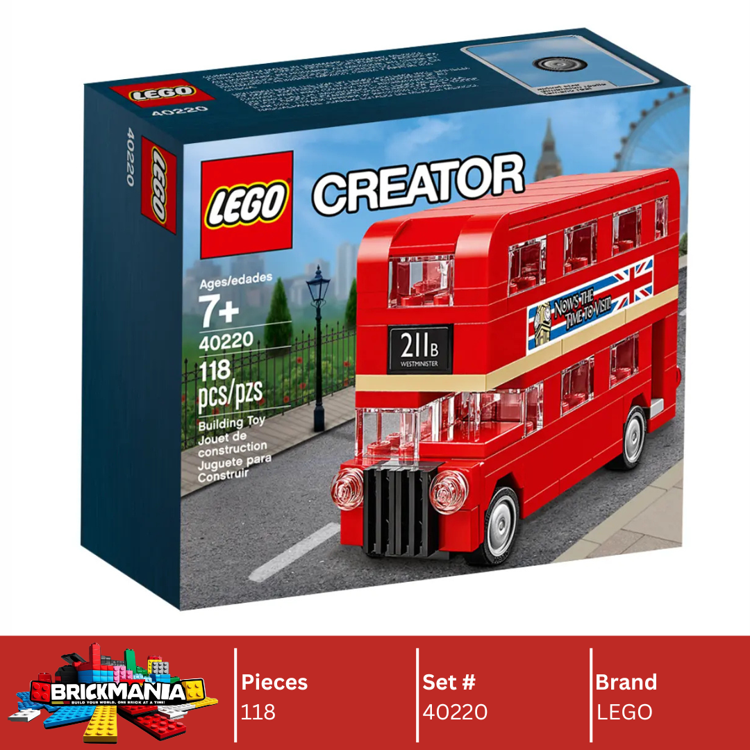 LEGO 40220 Creator London Bus | 118 PCS – Brickmania