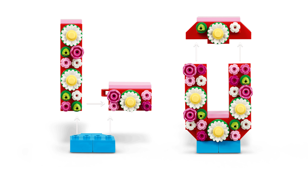 LEGO 40867 Botanicals Love Letters | 345 PCS