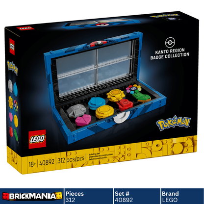 LEGO 40892 Pokémon Kanto Region Badge Collection | 312 PCS