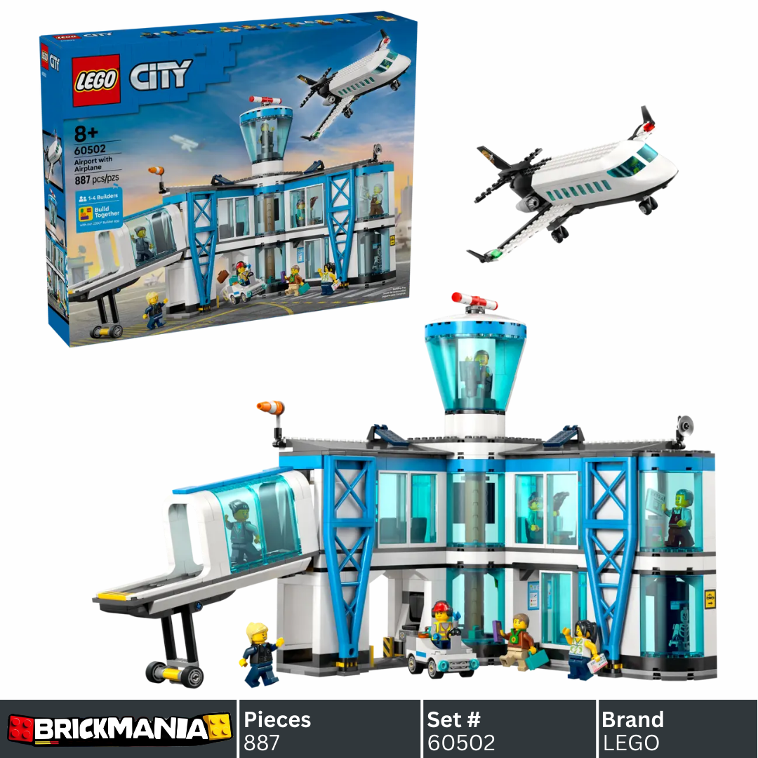 LEGO 60502 City Airport with Airplane | 887 PCS